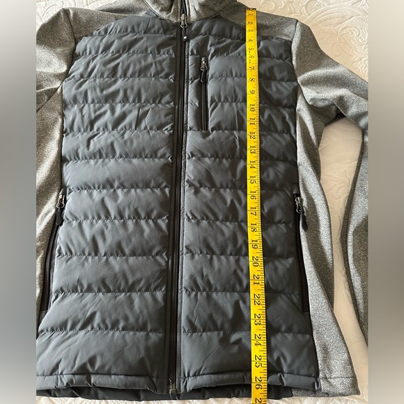 NWOT 32 DEGREES Men’s Mixed Media Jacket; size small two tone gray color - Picture 11 of 11